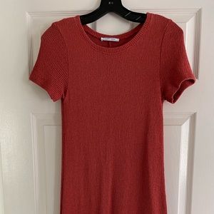Zara midi terracotta dress